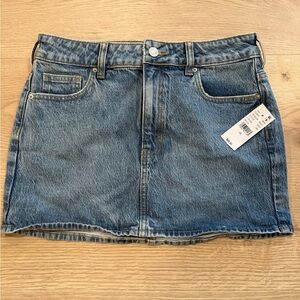 PacSun Medium Washed Blue Denim Skirt